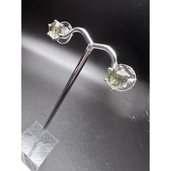 Peridot Stud Earrings - Picture 3 of 6